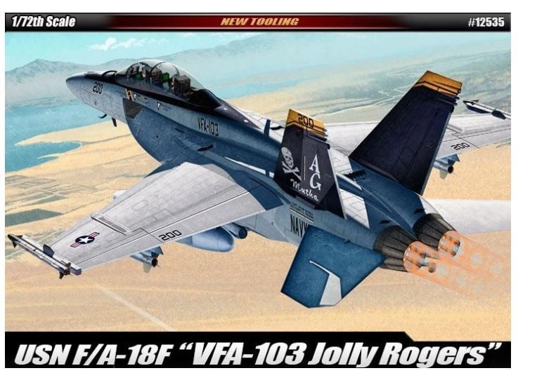 Academy McDonnell F/A-18F USN VFA-103 Jolly Rogers MCP 1:72