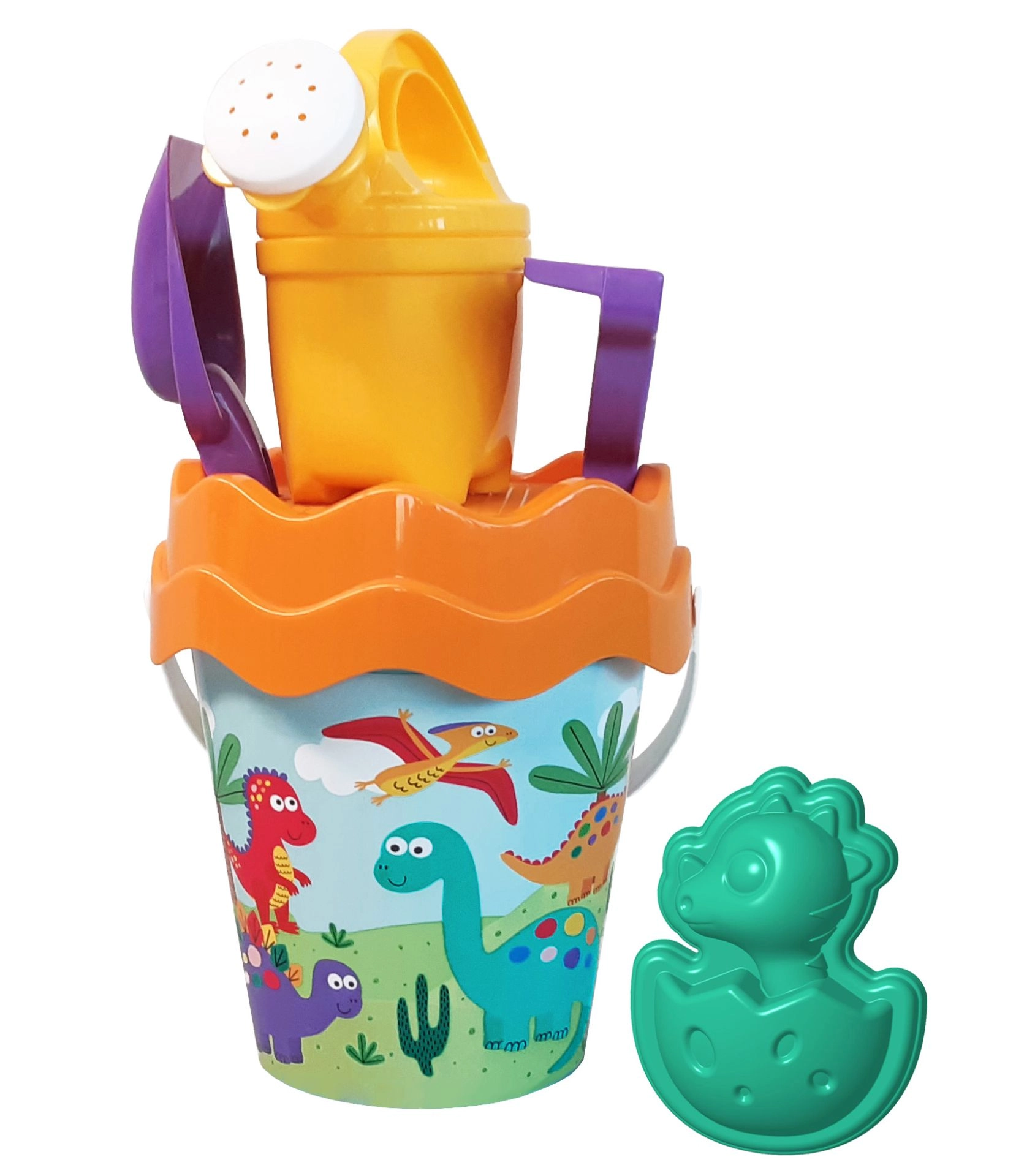 E-shop Androni Sada na piesok dinosaurus s kanvičkou stredná