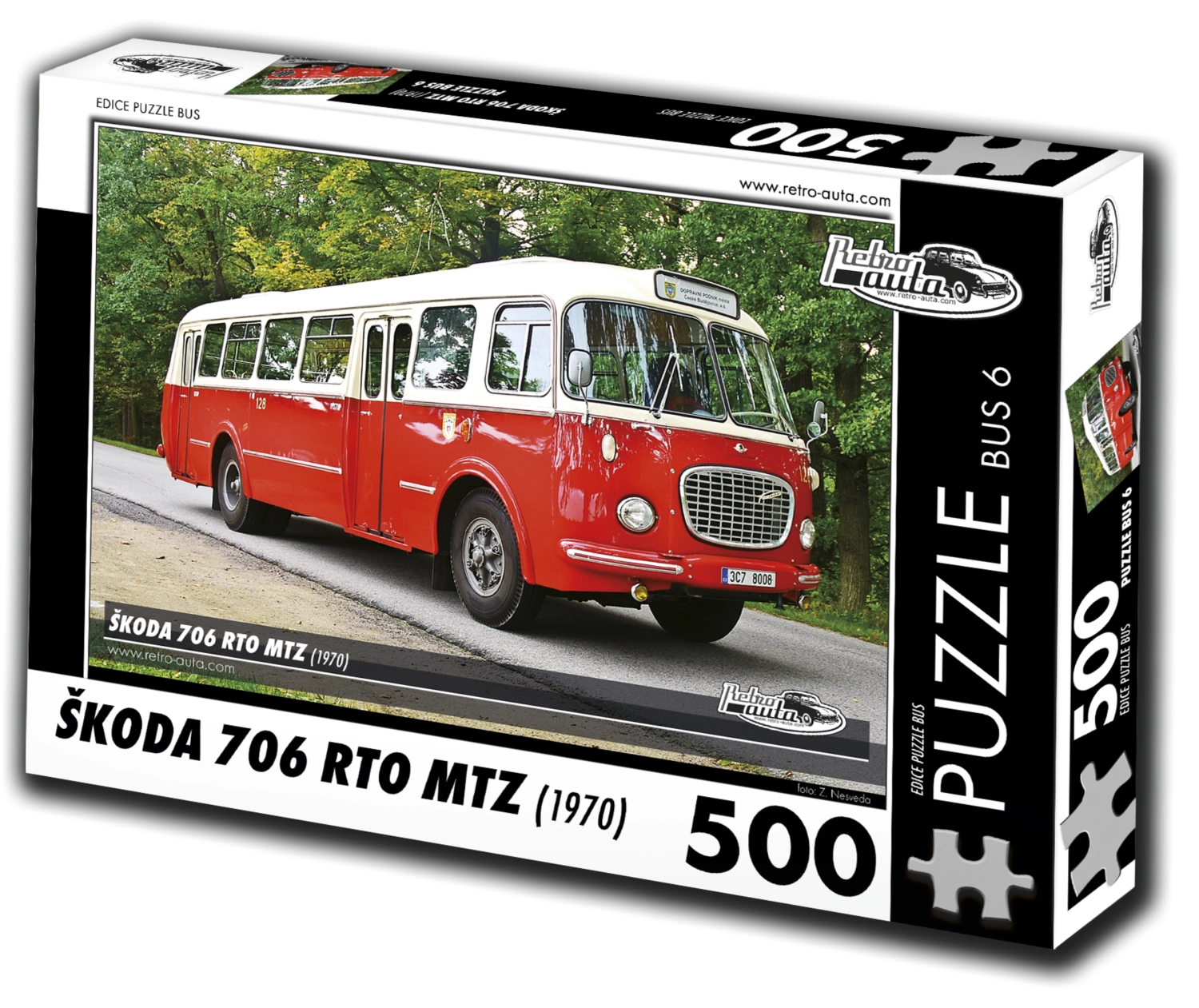 E-shop RETRO-AUTA BUS č. 6 Škoda 706 RTO MTZ 1970 500 dielov