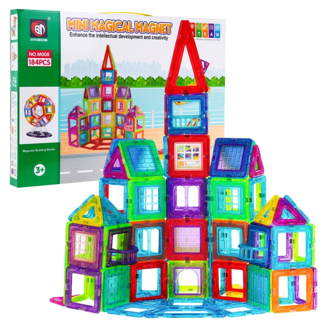 E-shop Magnetické kocky MEGA Sada 184 kusov