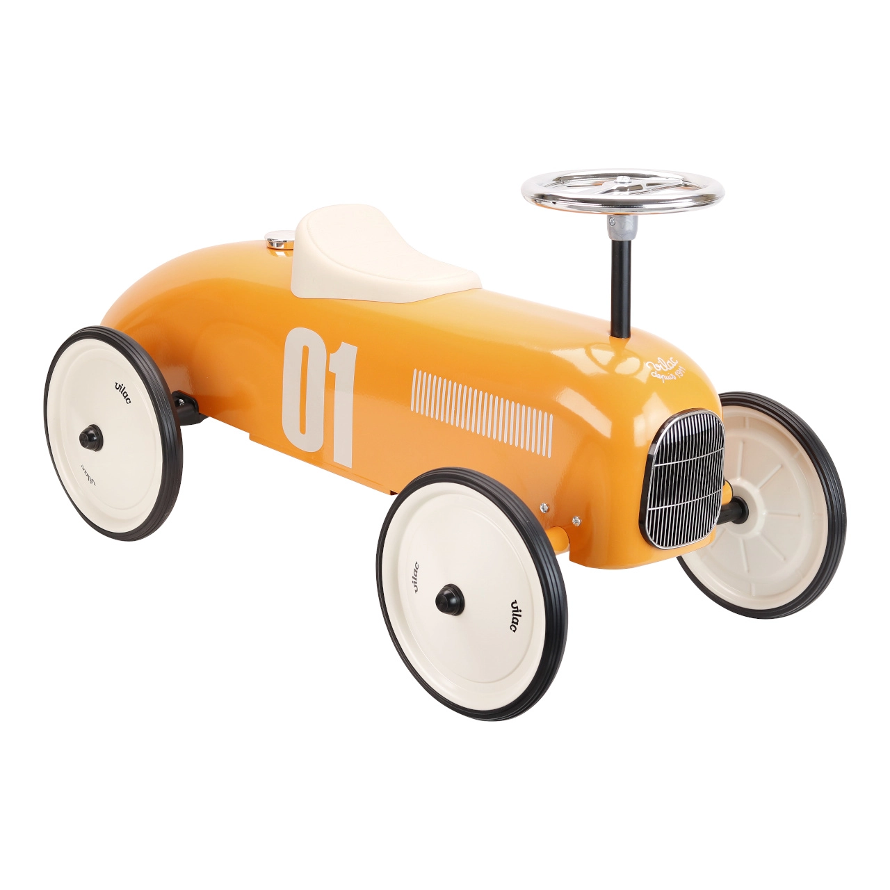 E-shop Vilac vintage kovové odrážadlo oranžové