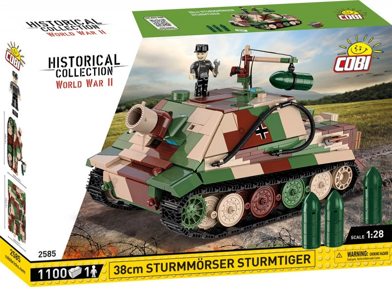 E-shop COBI 2585 World War II Nemecký samohybný raketomet 38 cm Sturmmörser TIGER Sturmtiger