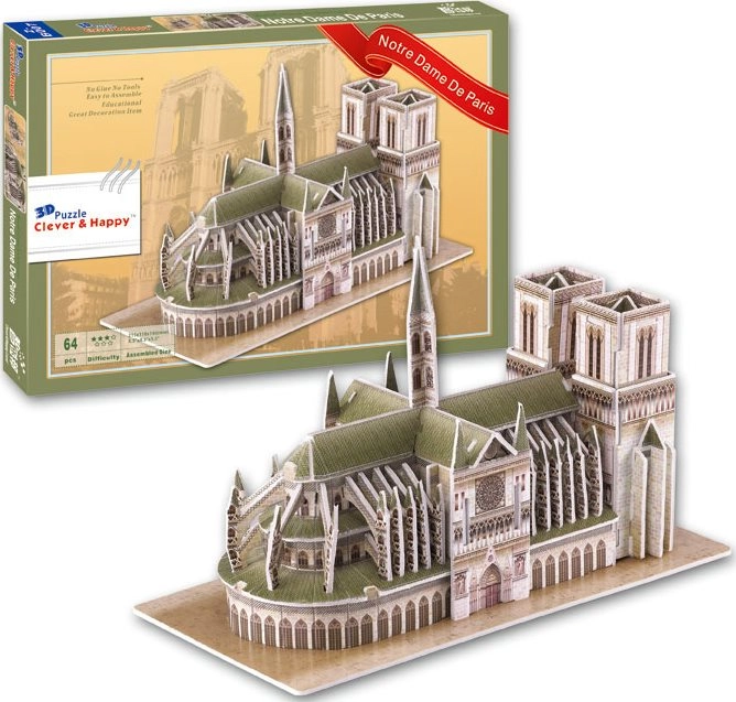 E-shop 3D puzzle katedrála Notre Dame, Paríž