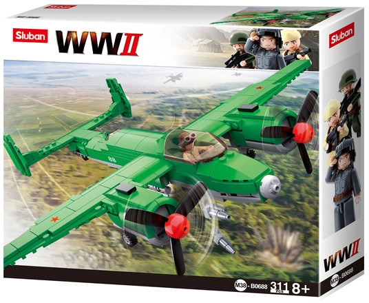 E-shop Sluban B0688 Sovietsky bombardér Tupolev TU-2