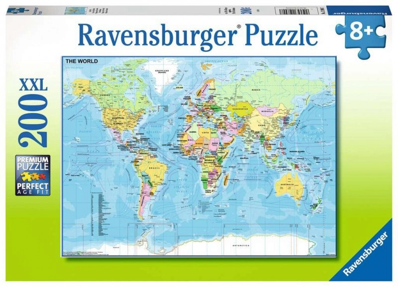 E-shop Ravensburger Mapa světa XXL 200 dielov