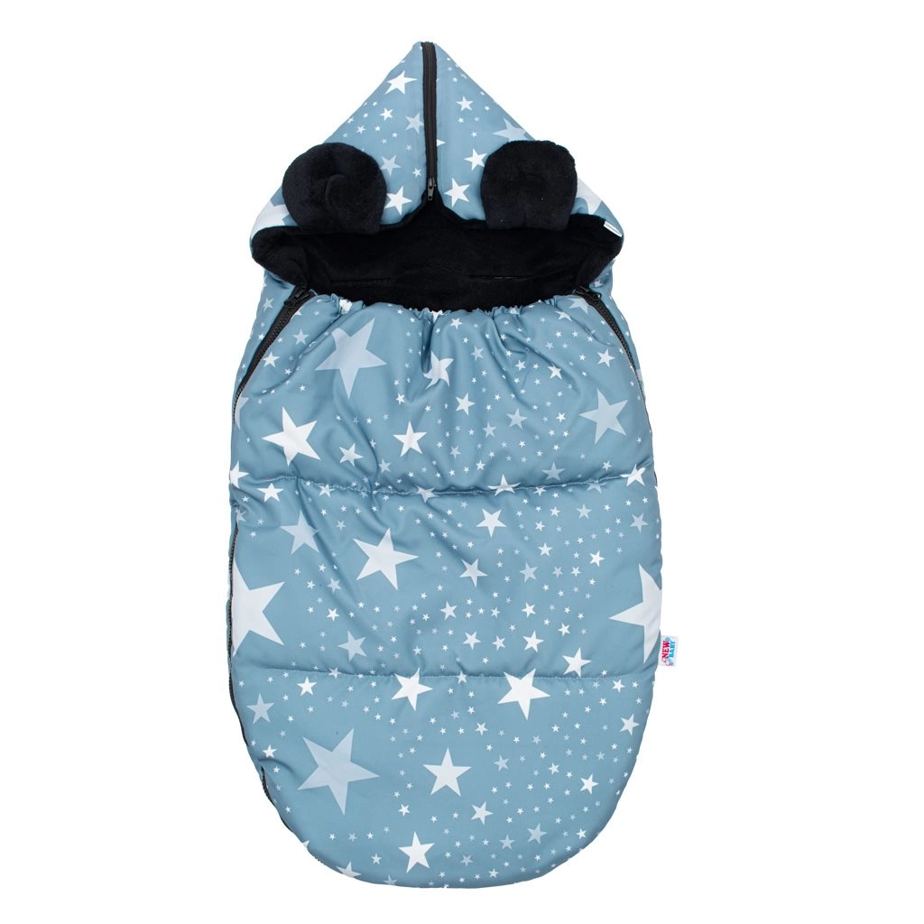 Luxusný zimný fusak New Baby Hviezdičky do kočíka a autosedačky