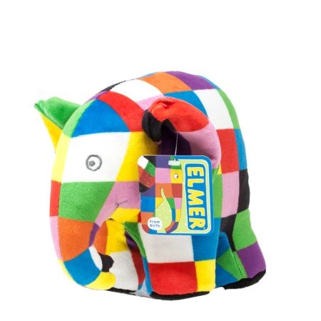 E-shop Plyšový slon Elmer – farebný kamarát do postieľky 20 cm