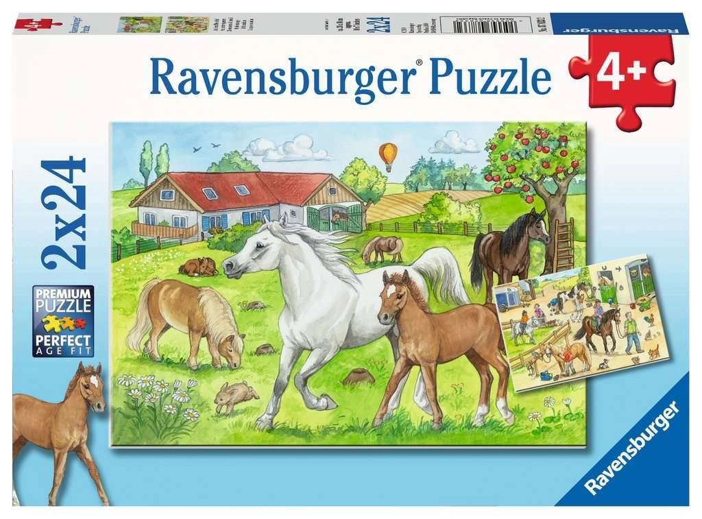E-shop Ravensburger 078332 Ve stájích 2 x 24 dielov