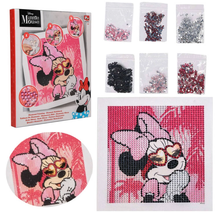 E-shop CANENCO Minnie Mouse Mozaika s třpytivými kamínky kreativní sada