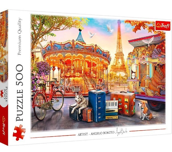E-shop Puzzle 500 dielikov – Prázdniny v Paríži TREFL