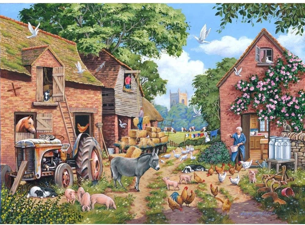 House of Puzzles Puzzle Zamerané na farmu 1000 dielikov