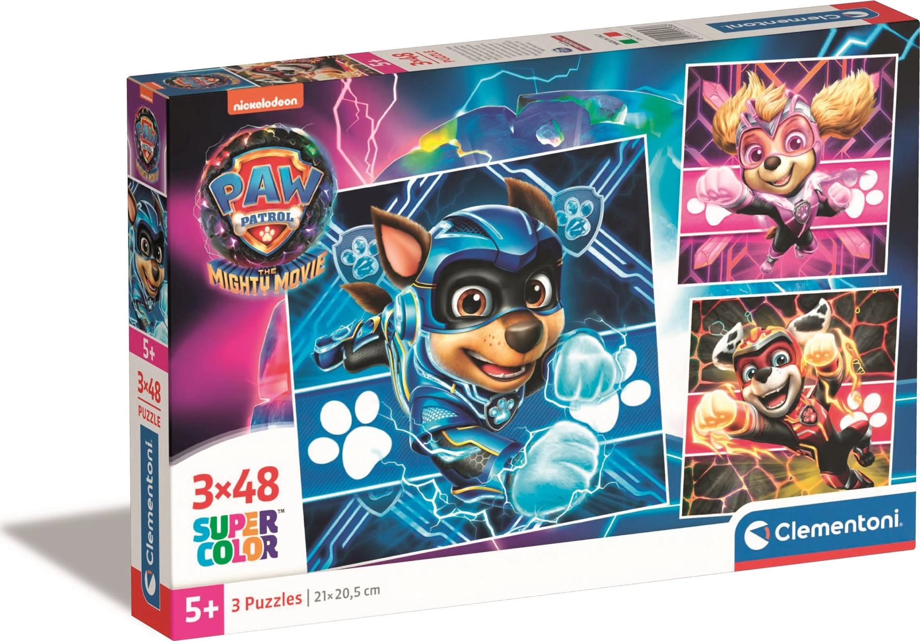 E-shop Puzzle Tlapková patrola vo veľkofilme 3×48 dielikov CLEMENTONI