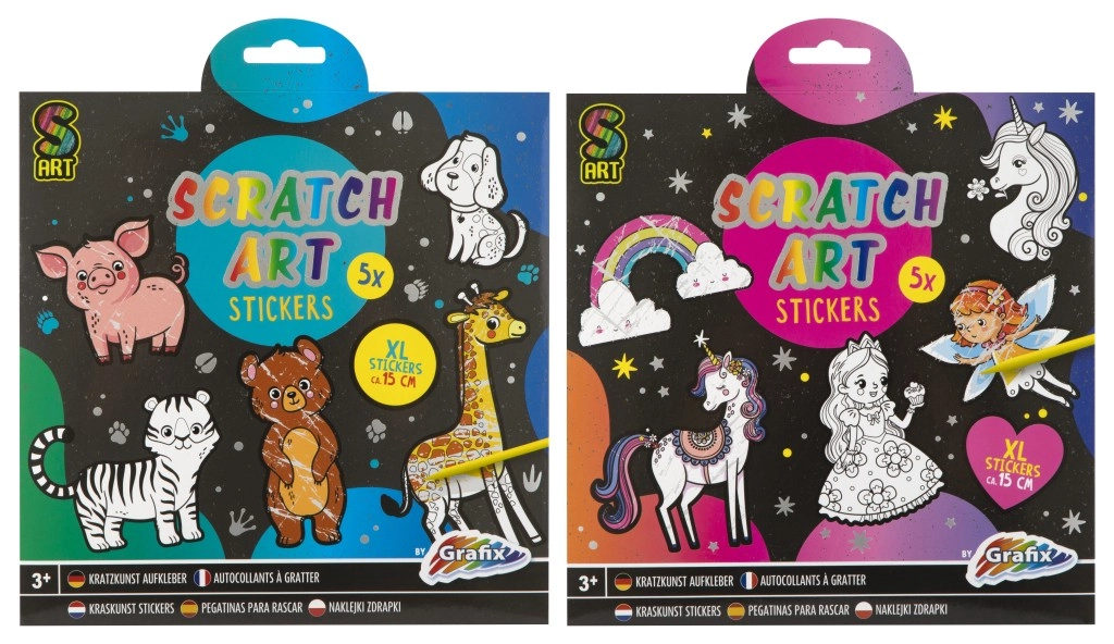 E-shop MOXY škrabacie samolepky Dúhový svet