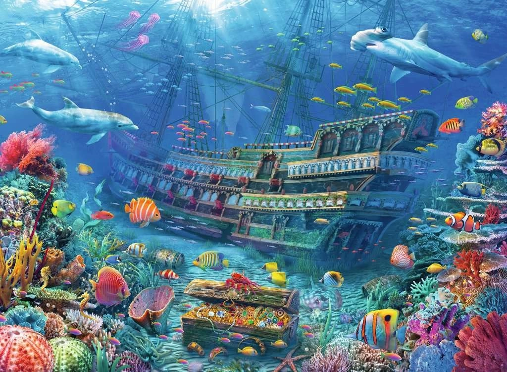 E-shop RAVENSBURGER Puzzle Potopená loď XXL 200 dielikov