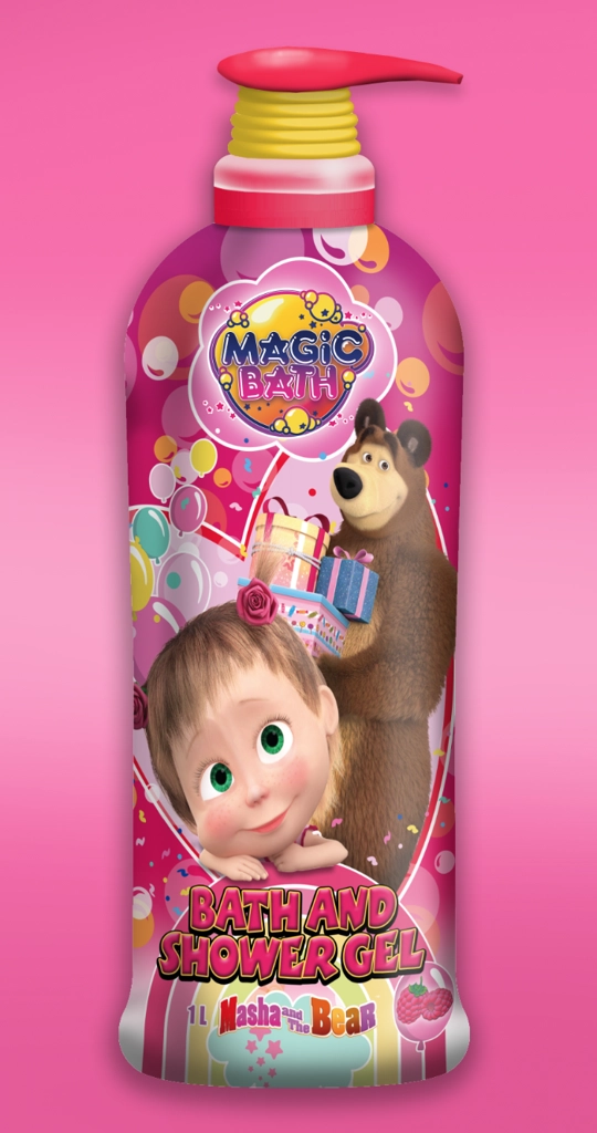 Sprchový gél 1000 ml Máša a medveď