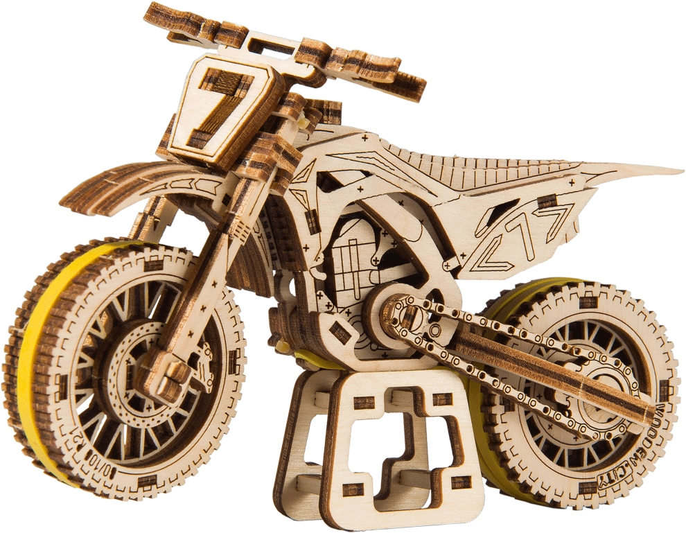 E-shop Wooden City 3D puzzle Motorka MotoCross 88 ks