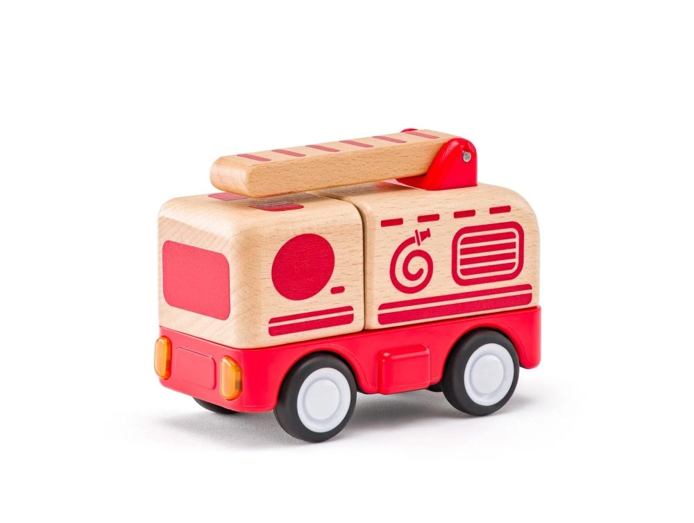 E-shop Woody Auto hasič so zvukmi a svetlom, zotrvačník