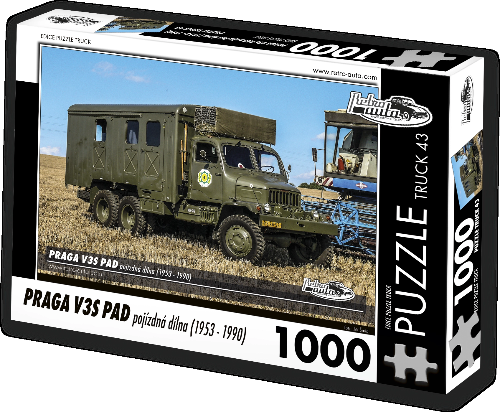 E-shop RETRO-AUTA TRUCK č 43 Praga V3S PAD pojízdná dílna 1953 1990 1000 dielov