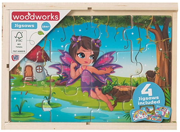 E-shop Drevené puzzle Víly a Jednorožce