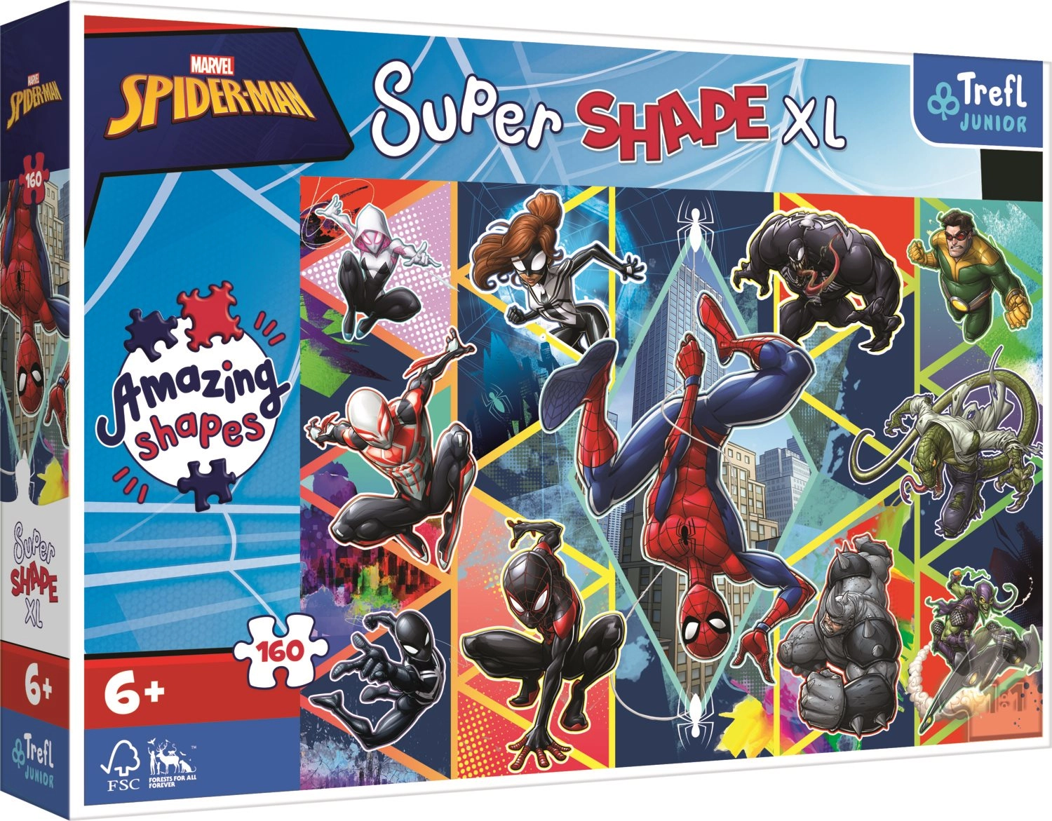 E-shop TREFL Super Shape XL Spiderman: Pridaj sa 160 dielov