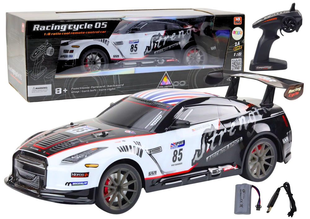 E-shop Veľké RC športové auto 1:8 Svetlá Zvuk