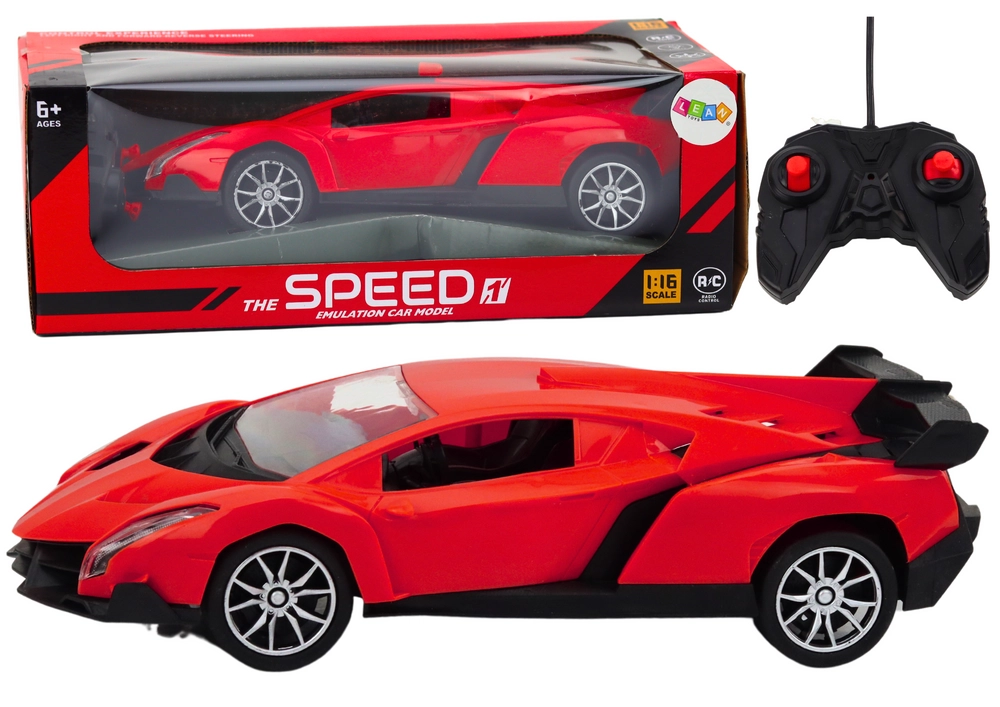 E-shop RC Auto 1:16 červený športový voz na diaľkové ovládanie