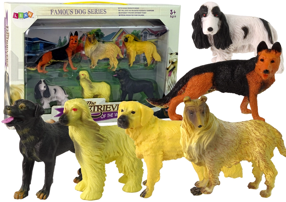 E-shop Lean Toys Sada 6 figúrok Veľké plemená psov