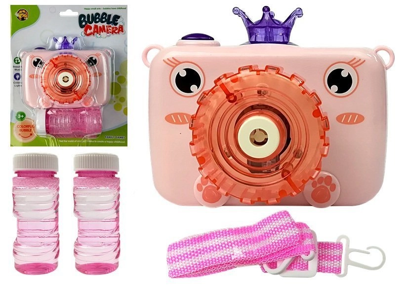Lean Toys Bublifuk v tvare fotoaparátu