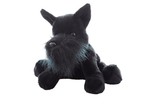 Plyšový pes bradač 16 cm