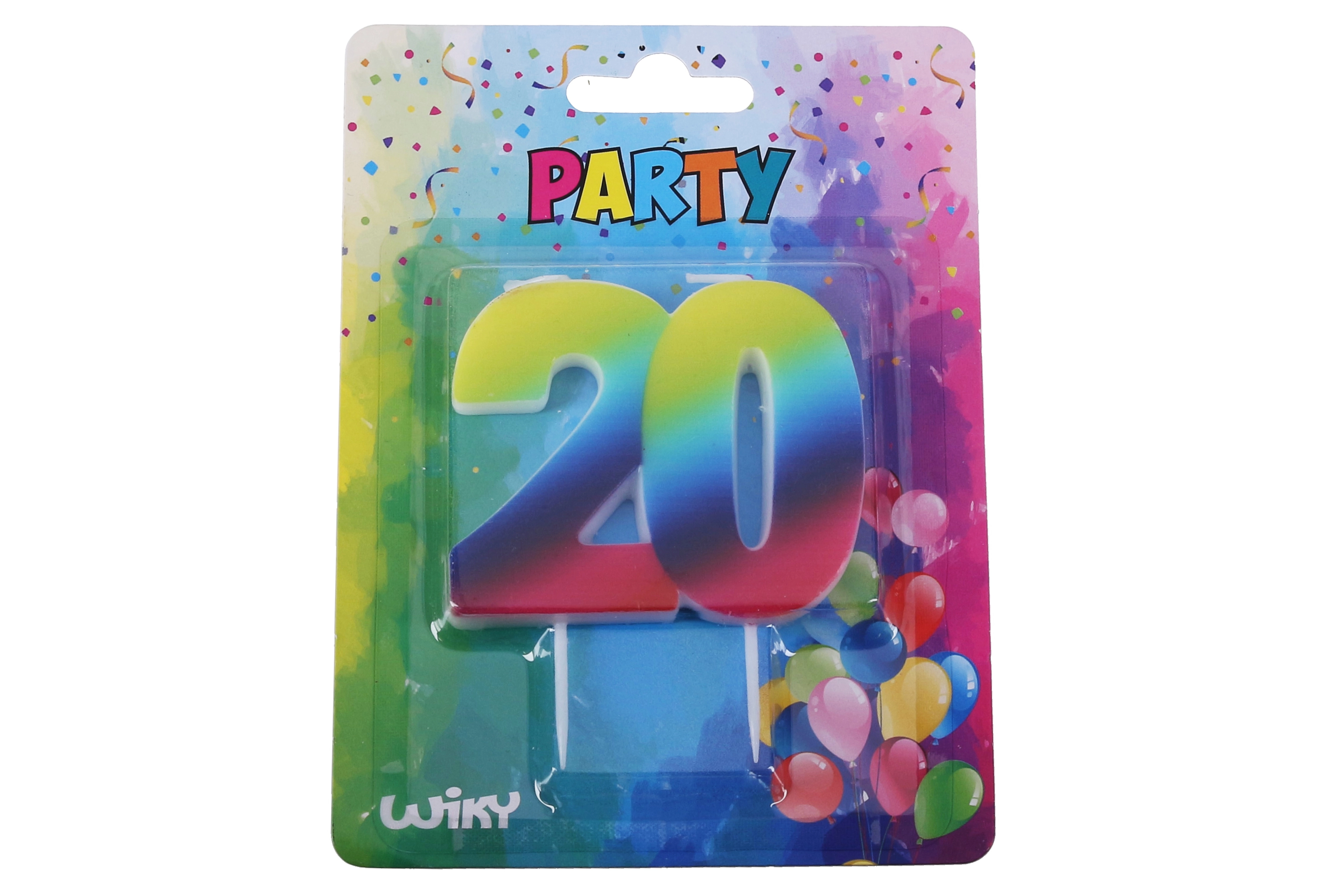 E-shop Wiky Tortová sviečka dúhová č.20