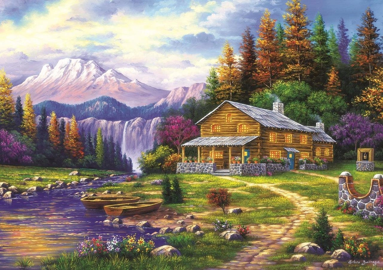 Art Sunset in the Mountains 1000 dielov