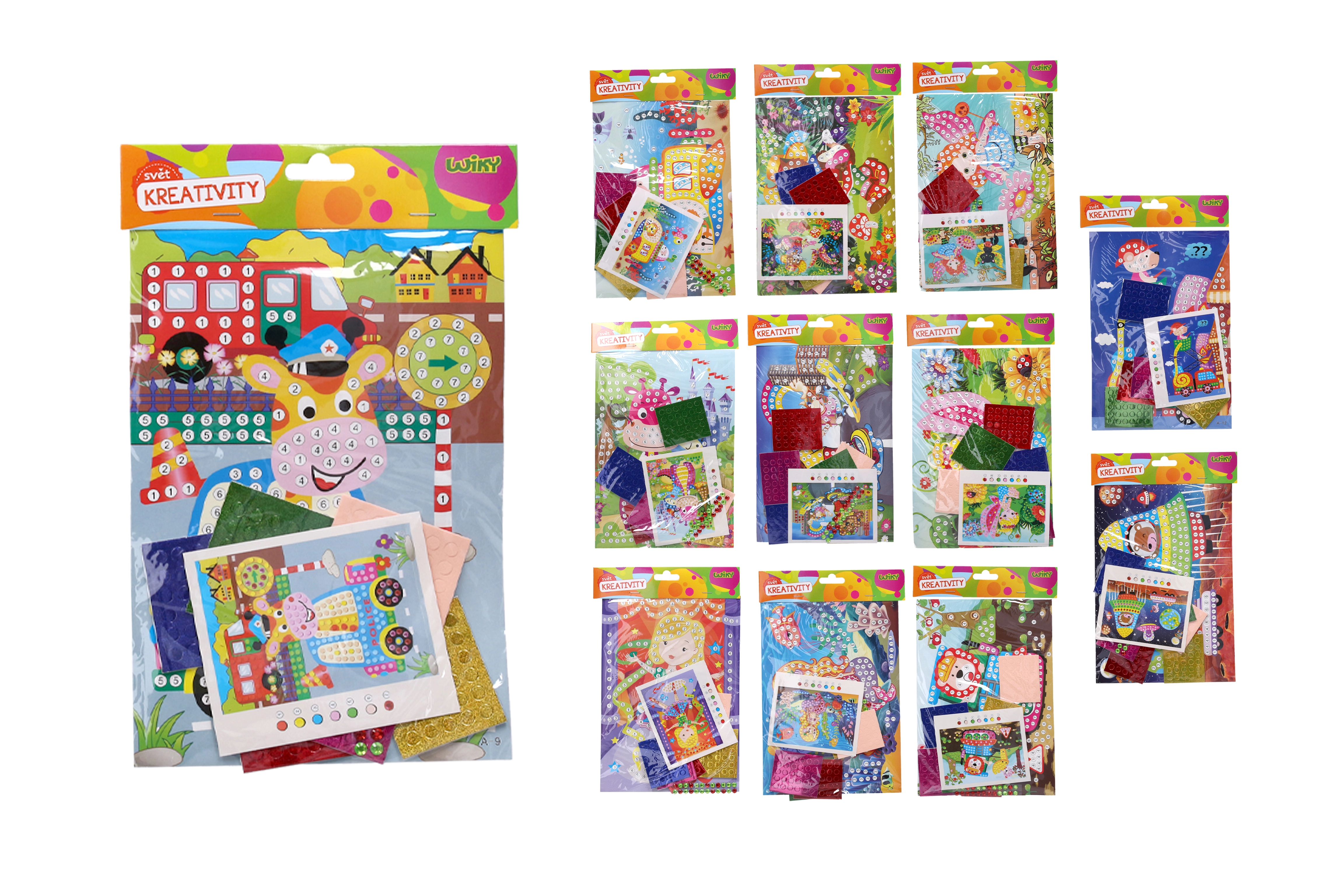 E-shop Wiky Kreatívne set W033510 glejovanie 18x25 cm MIX