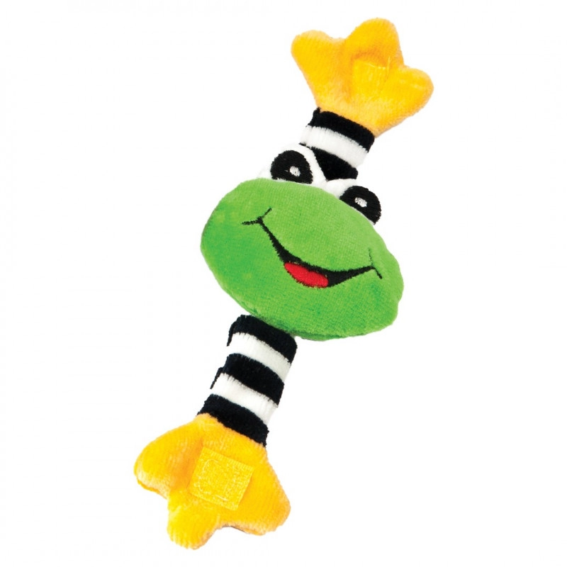 Textilné náramkové hrkálky žabka pre bábätká