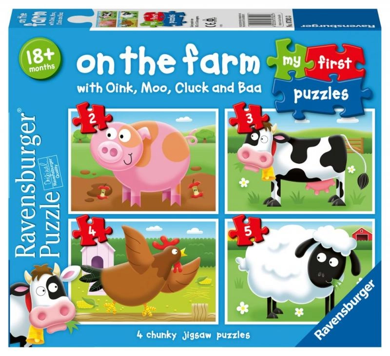 E-shop RAVENSBURGER Moje první Na farmě 4v1 2,3,4,5 dielov