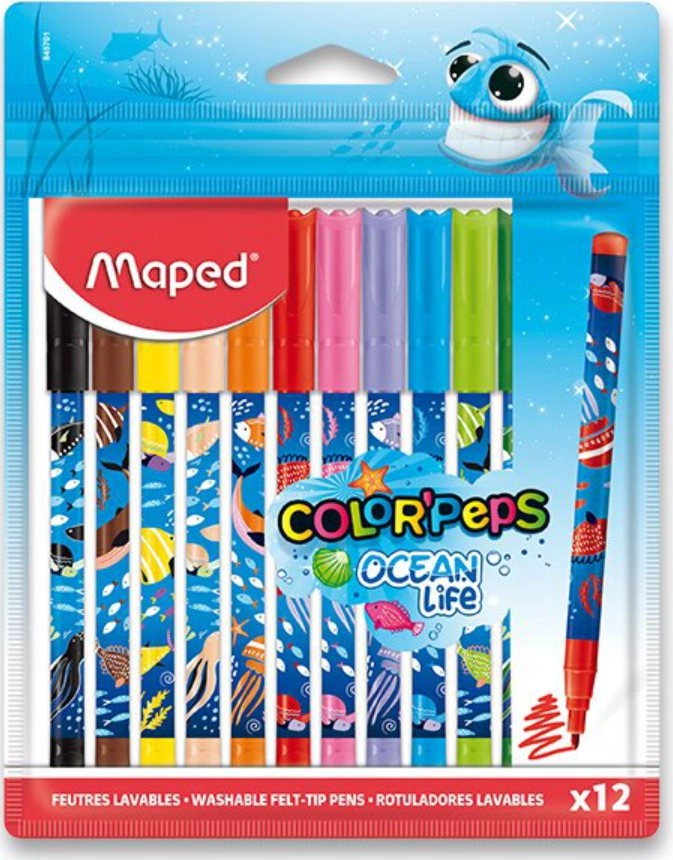 E-shop Maped Decorated Ocean Life 12 ks