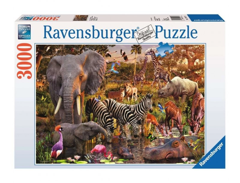 E-shop Ravensburger puzzle Africké zvieratá 3000 ks
