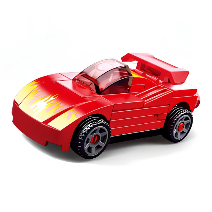 E-shop Sluban B0801E Naťahovacie auto Červený športiak
