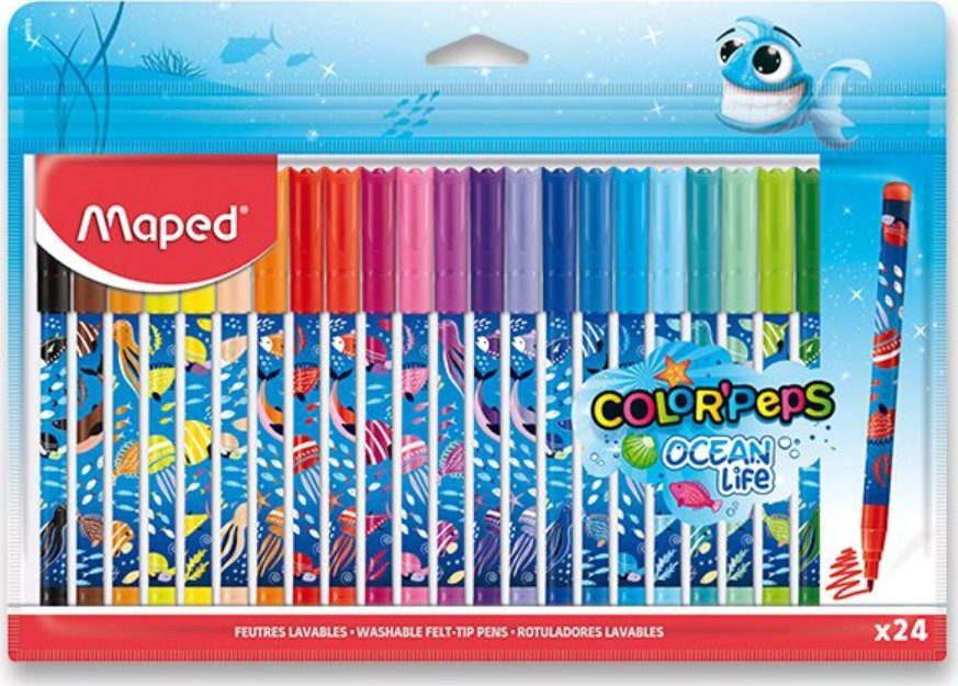 E-shop Maped Decorated Ocean Life 24 ks