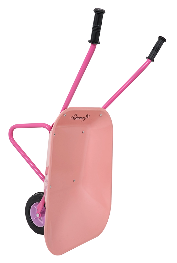 detská záhradnícka sada s fúrikom – ružová