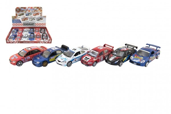 E-shop Kinsmart street fighter pretekárske autíčka 13 cm na spätný chod, 6 druhov