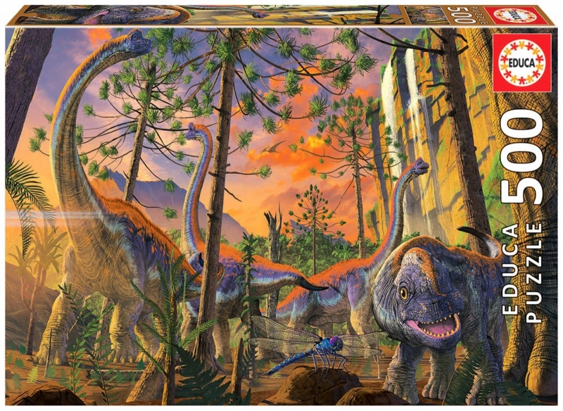 E-shop Puzzle EDUCA zvedavý dino – 500 dielikov