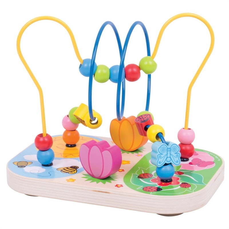 E-shop Drevený motorický labyrint Louka Bigjigs Baby