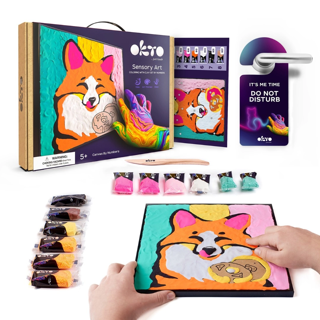 E-shop OKTO maľovanie samotvrdnúcou hmotou Líška 30x30cm