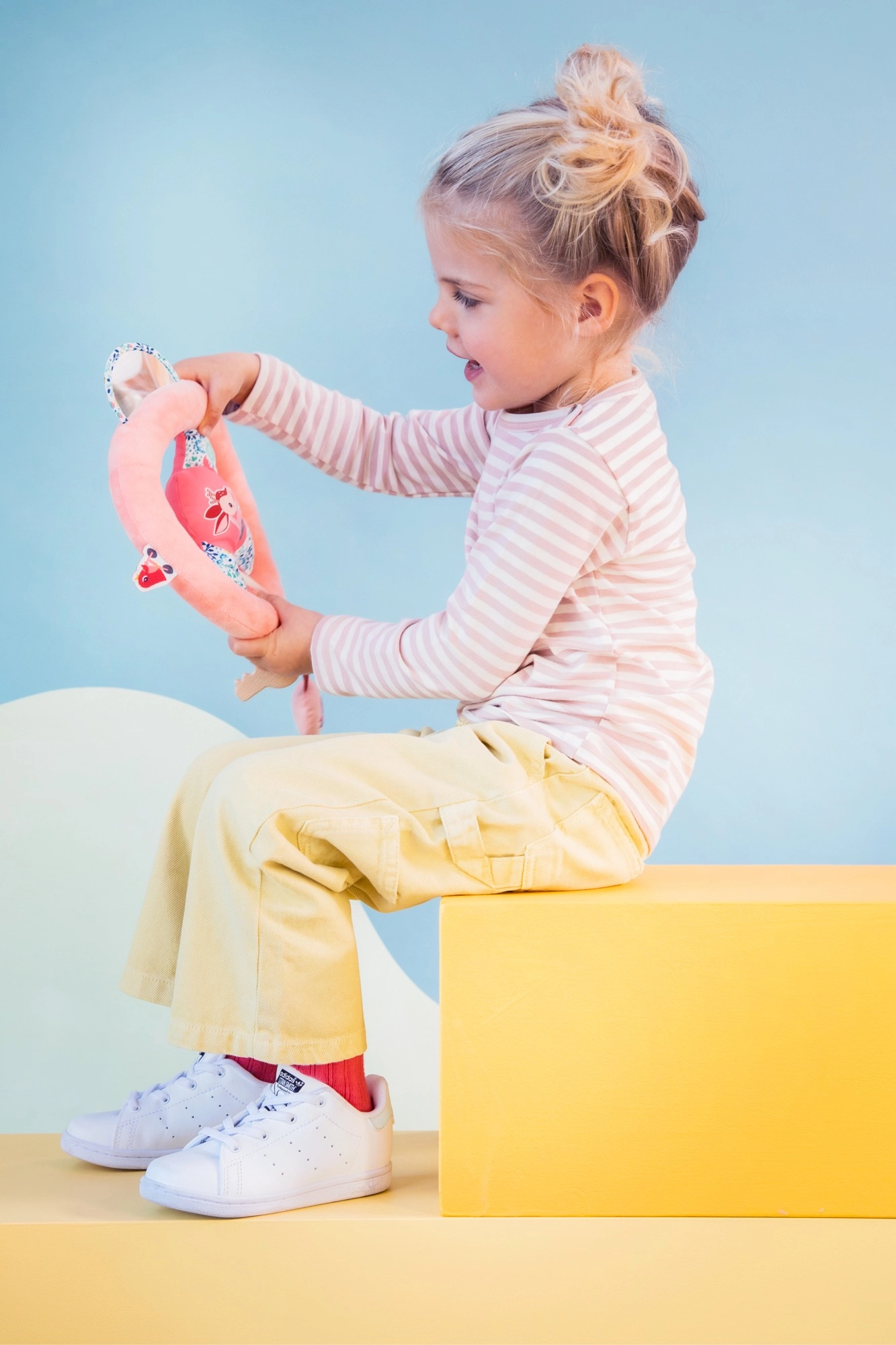 E-shop Lilliputiens textilný volant s jelenčekom Stellou 5414834835113