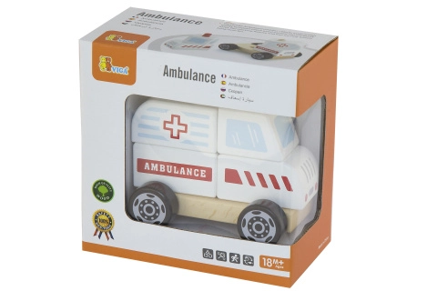 E-shop Lamps drevená skladačka Sanitka