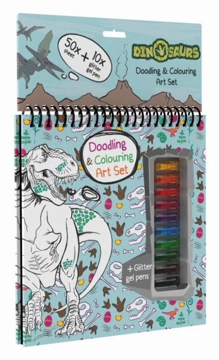 E-shop Jiri Models Blok s gelovými perami Dino