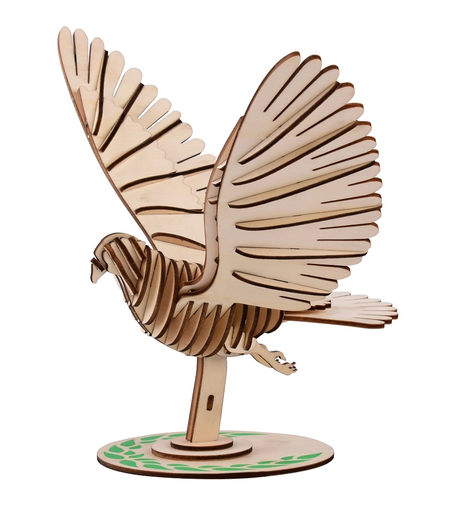 E-shop Drevené 3D puzzle holub WOODCRAFT