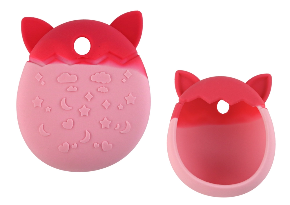 E-shop Silikónové ružové puzdro na Tamagotchi v tvare mačky