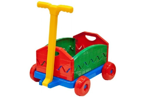 E-shop Lena vozík vlečka plast rozkládací s rukojetí 40 x 32 x 20 cm