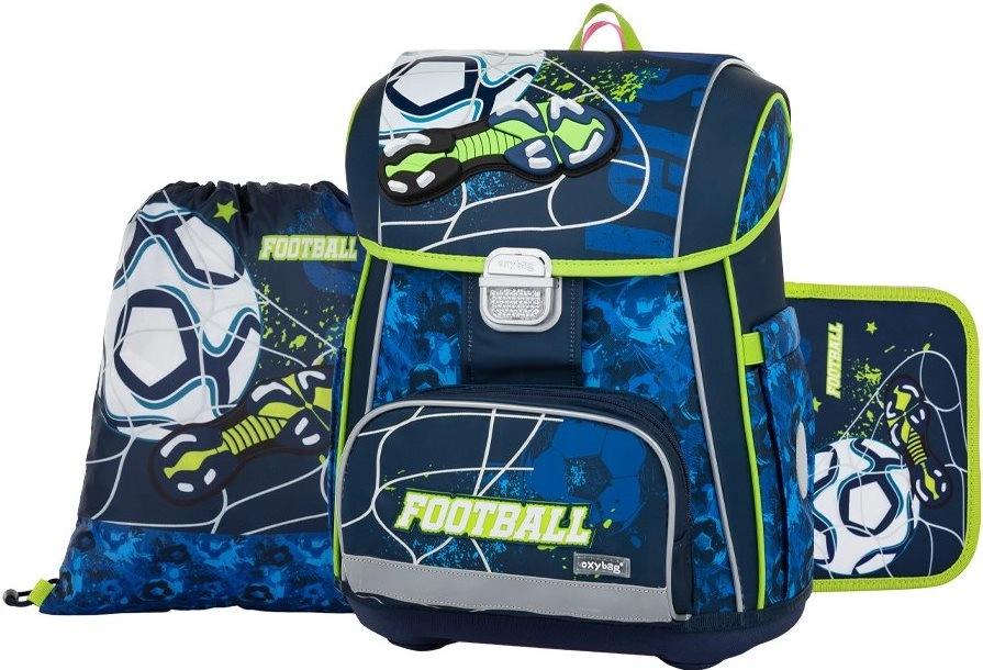Karton P+P Školská taška Oxybag PREMIUM Futbal 3dielny set